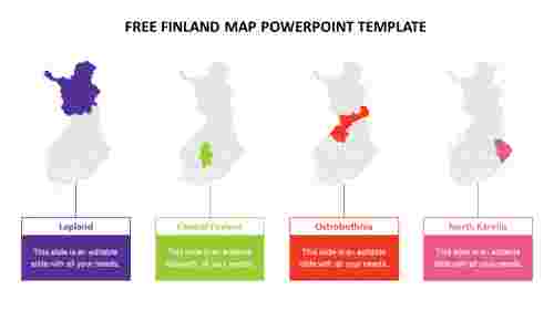free finland map powerpoint template